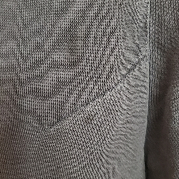 Pilcro Anthropologie Flynn Pleated Gray Hooded Swing Style Sweatshirt Size Med - Picture 10 of 10